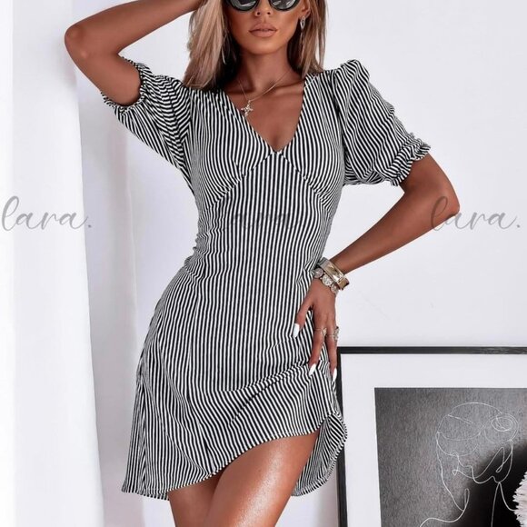 STRIPED DRESS $25 - Picture 1 of 3